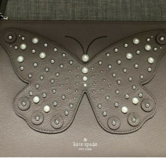 NWT Kate Spade Gia Larchmont Ave. Butterfly Clutch